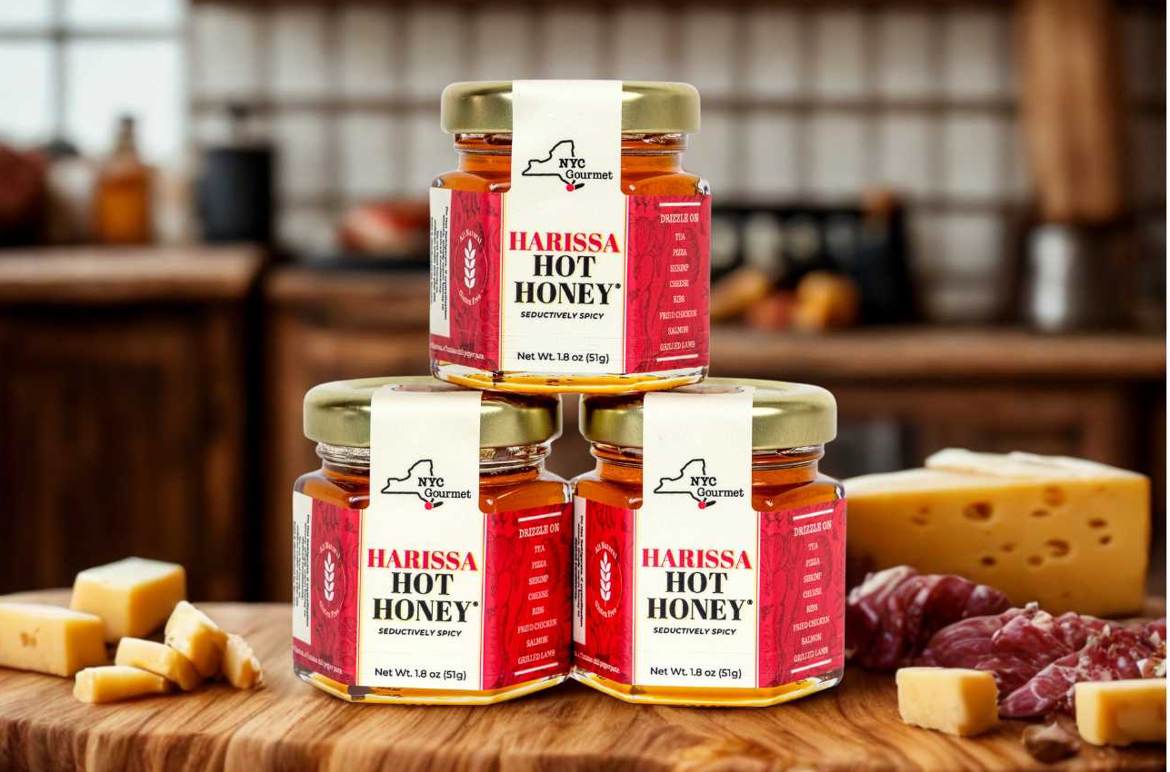 Spicy Honey, Hot Honey Pizza, Hot Honey Sauce, Hot Honey recipe, Honey with a kick, Harissa Hot Honey, Harissa Honey Chicken, Hot Honey Harissa Chicken, Hot Honey Wings, Gift for Foodies, Mikes Hot Honey, Corporate gift, Best Hot Honey, Honey Harissa Sauce, Harissa Honey Wings, Mike's Hot Honey, Sweet Heat, Honey Harissa Recipe