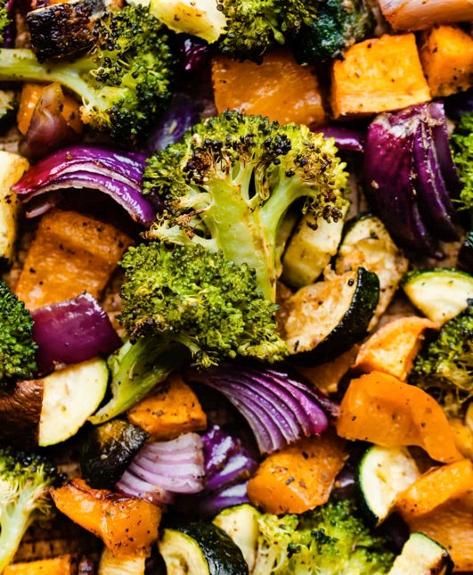 Harissa Hot Honey Roasted Vegetables