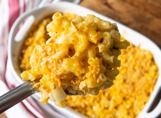 Harissa Hot Honey Mac and Cheese